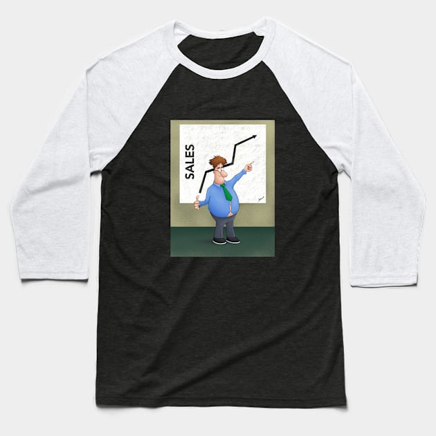 Office Bob - Sales Baseball T-Shirt by belloon